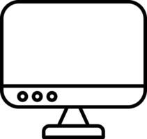 Computer Line Icon vector