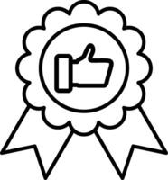 Achievement Line Icon vector