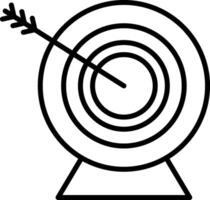 Target Line Icon vector