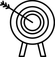 Aim Line Icon vector