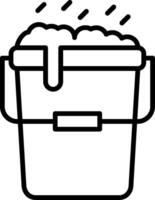 Bucket Line Icon vector