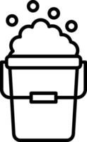 Bucket Line Icon vector