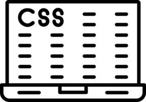 icono de línea de cifrado de datos vector