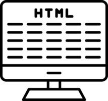 Web Development Line Icon vector