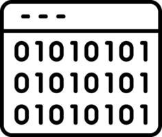 Website Codes Line Icon vector