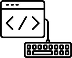 Web Development Line Icon vector
