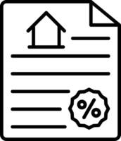 Contract Line Icon vector