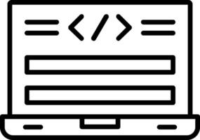 Html Code Line Icon vector