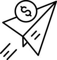 Send Money Line Icon vector