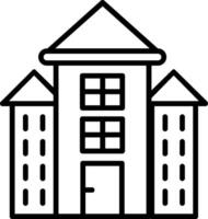Building Line Icon vector
