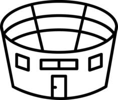 Stadium Line Icon vector