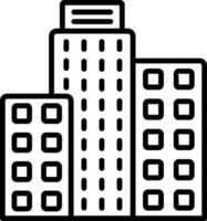 Building Line Icon vector