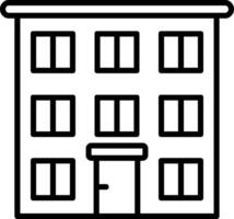 Building Line Icon vector