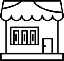 Book Shop Line Icon vector