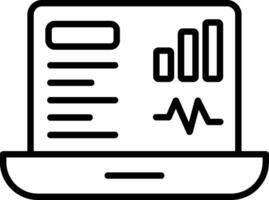 Dashboard Line Icon vector