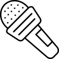 Microphone Line Icon vector