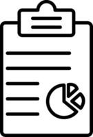 Clipboard Line Icon vector