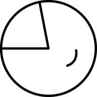 Circular Chart Line Icon vector