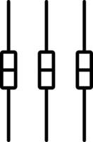 Box Plot Line Icon vector