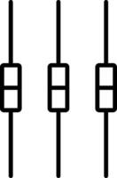 Box Plot Line Icon vector