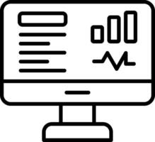 Dashboard Line Icon vector