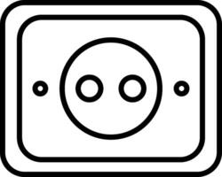 Socket Line Icon vector