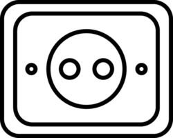 Socket Line Icon vector