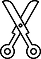 Scissors Line Icon vector