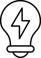 Light Bulb Line Icon vector