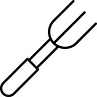 Fork Line Icon vector