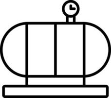 Pressure Vessel Line Icon vector