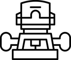 Router Line Icon vector