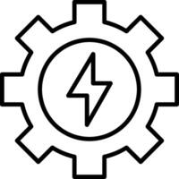 Gear Line Icon vector