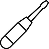 Screw Driver Line Icon vector