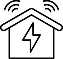 Smart Home Line Icon vector