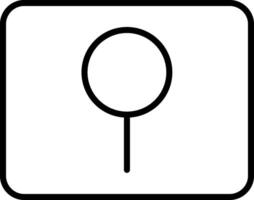 Key Hole Line Icon vector