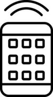 Remote Control Line Icon vector