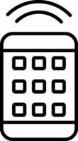 Remote Control Line Icon vector