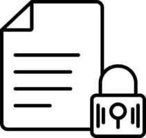 Encrypted Data Line Icon vector