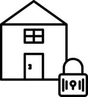 Home Line Icon vector