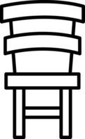 Dining Chair Line Icon vector