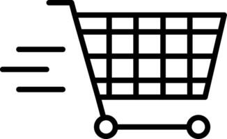 Shopping Cart Line Icon vector