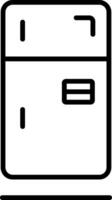 Fridge Line Icon vector