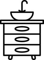 Sink Line Icon vector