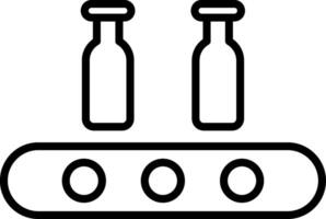 Assembly Line Line Icon vector