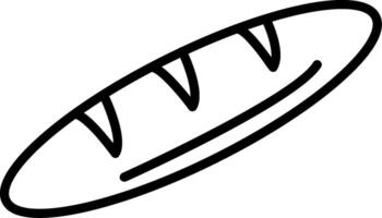 Baguette Line Icon vector