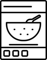 Cereals Line Icon vector