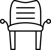 Armchair Line Icon vector