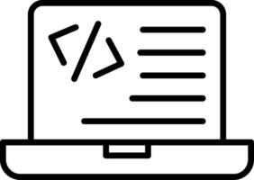 Programming Line Icon vector