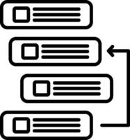 Backlog Line Icon vector